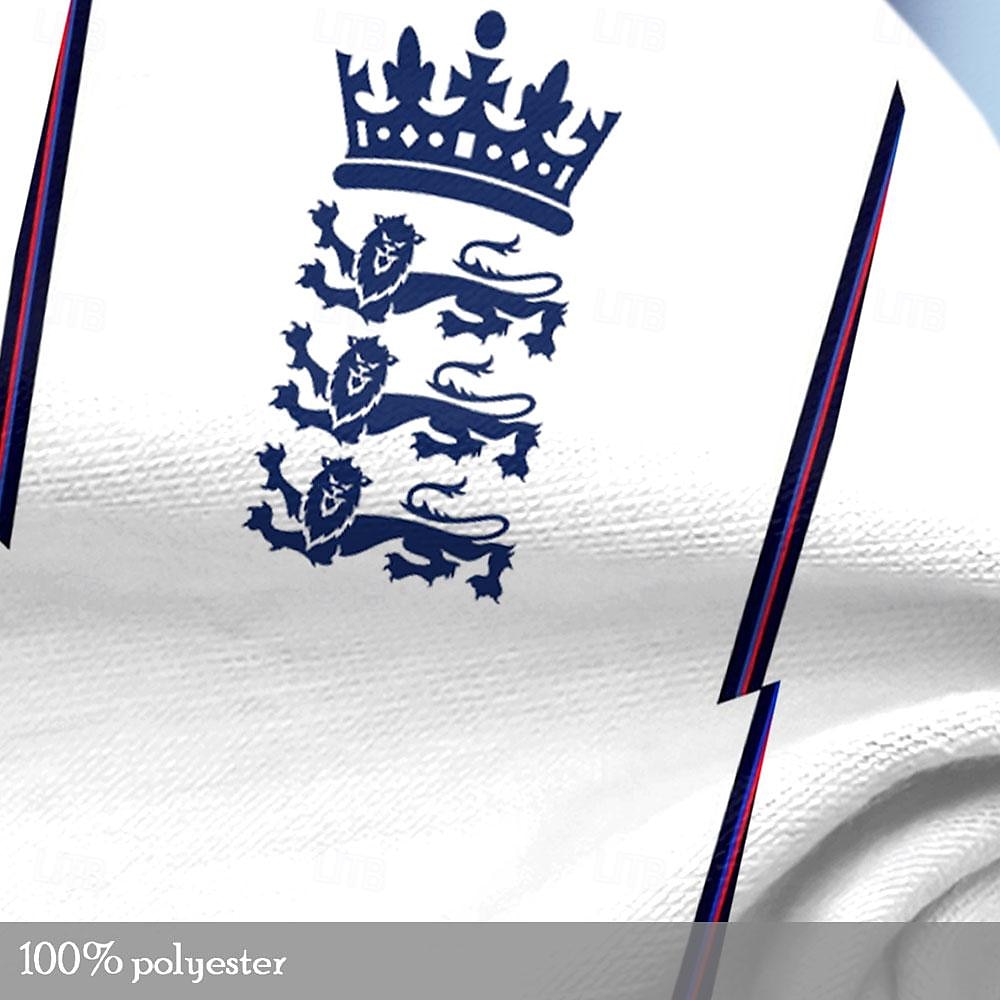 2025年 男性用 England Tシャツ 半袖 Tシャツ 3Dプリント クルーネック シャツ 屋外 アスレイジャー ブルー 夏 春 衣類 S M L XL XXL XXXL  コレクション – $19.99 -P3