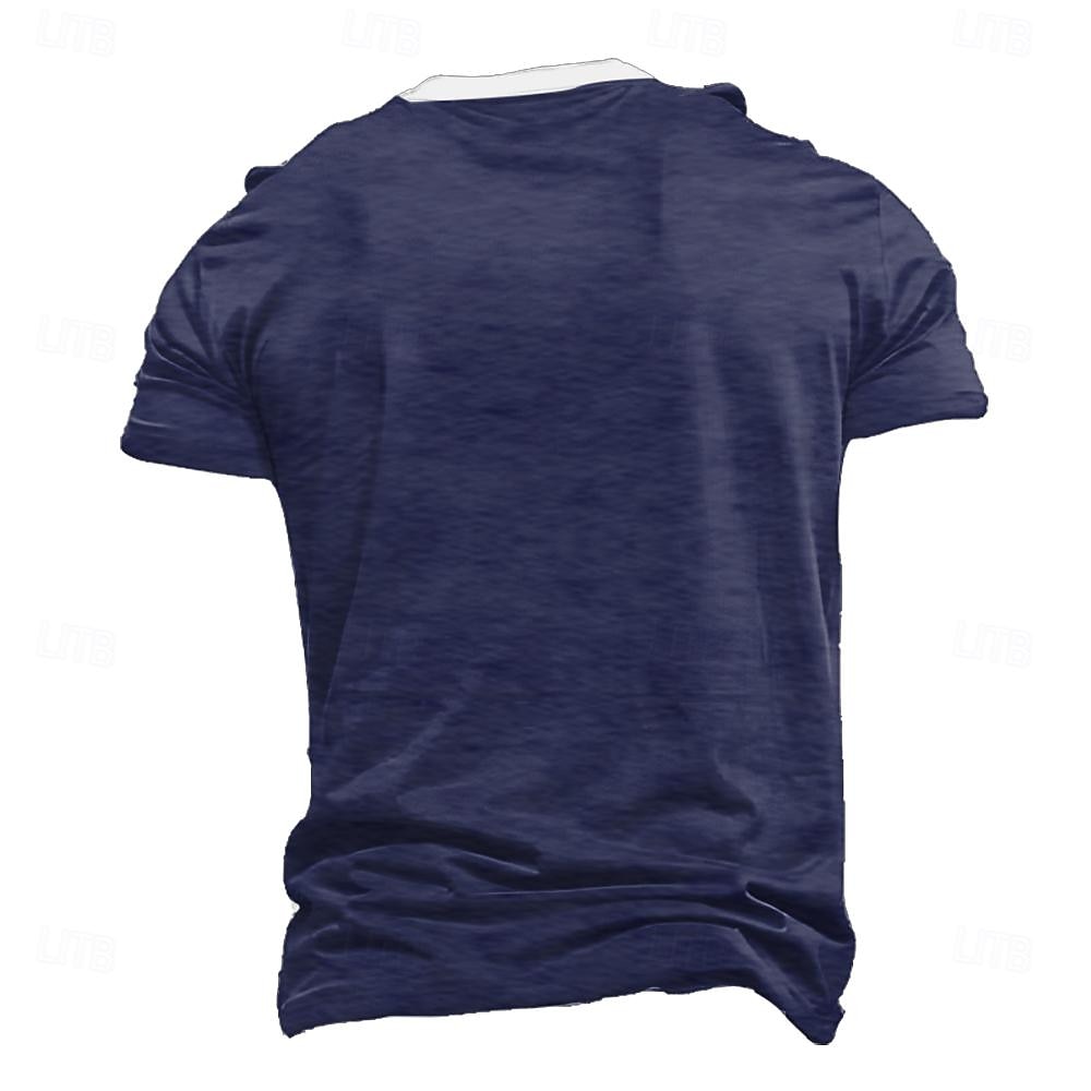 4th of July 2026 250th Memorial Day Men's Patriotic Designer Patriot 3D Print US Flag Henley Short Sleeve T-Shirt Casual Daily 2026 - $22.99 –P2