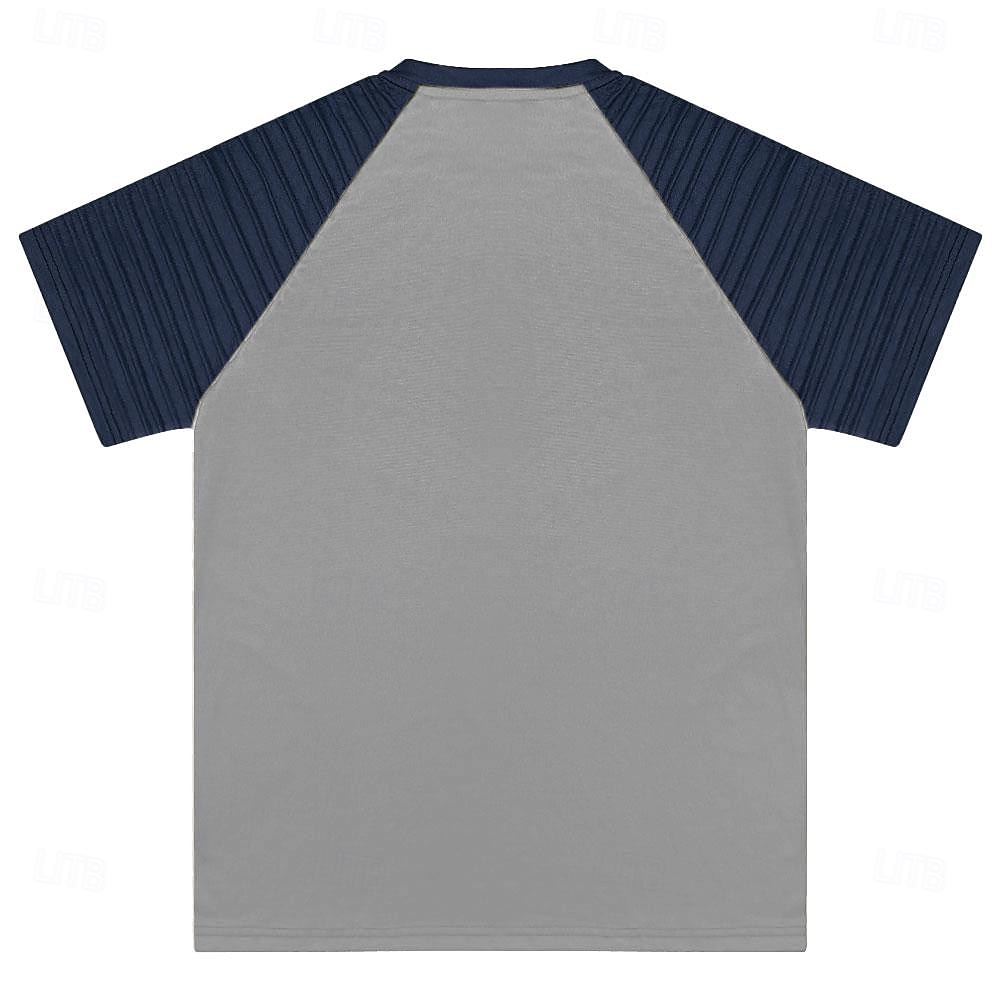Miesten Laiva Merirosvo T-paita Lyhythihainen 3D-tulostus Retro / vintage Goottityyli Juhla Katu Kesä Kevät Sininen Ruskea Harmaa Henley kaulus Henley T-paita 2026 - $22.99 –P2