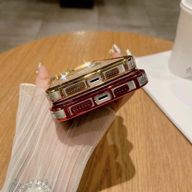 2025年 電話 ケース 用途 iPhone 16 iPhone 15 プロマックスプラス iPhone 14 13 12 11 Pro Max Plus バックカバー ワイヤレス充電をサポート ブリンブリングリッターシャイニー 耐衝撃 TPU 仕上げ  コレクション – $18.99 –P15