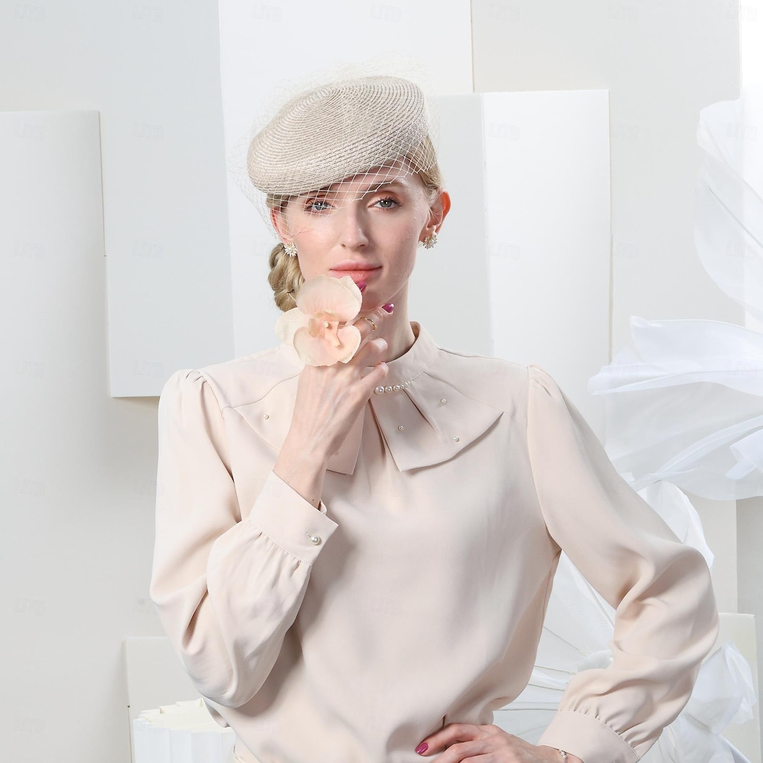 2025年 帽子 チュール ファイバー ベレー帽 山高帽 / クローシュ 帽子 麦わら帽子 結婚式 ティーパーティー エレガントな結婚式 チュール ヘッドピース ヘッドウェア  コレクション – $26.99 –P7