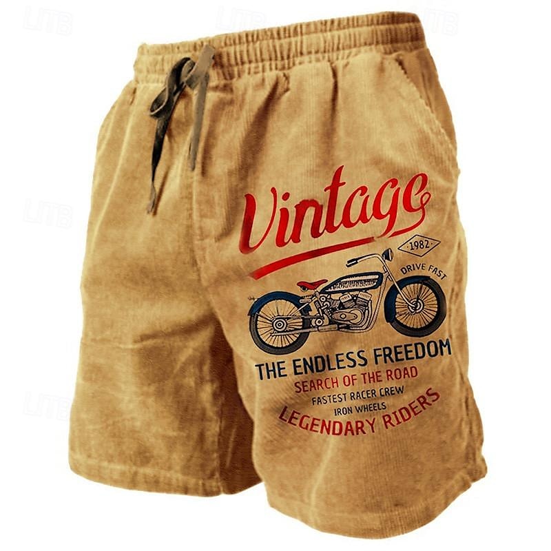 Men's Graphic Letter Motorcycle Shorts Summer Shorts Beach Shorts Mid Waist Streetwear Hawaiian Designer Casual Daily Holiday Drawstring Elastic Waist 3D Print Designer Clothing Apparel 2025 - $19.99 –P10