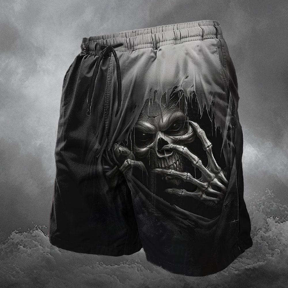 Bărbați Cranii Chiloți Înot Pantaloni Scurti Pantaloni Scurți Talie medie Epocă Designer Punk și gotic Casual Concediu Club Designer Îmbrăcăminte 2025 - $22.99 –P4