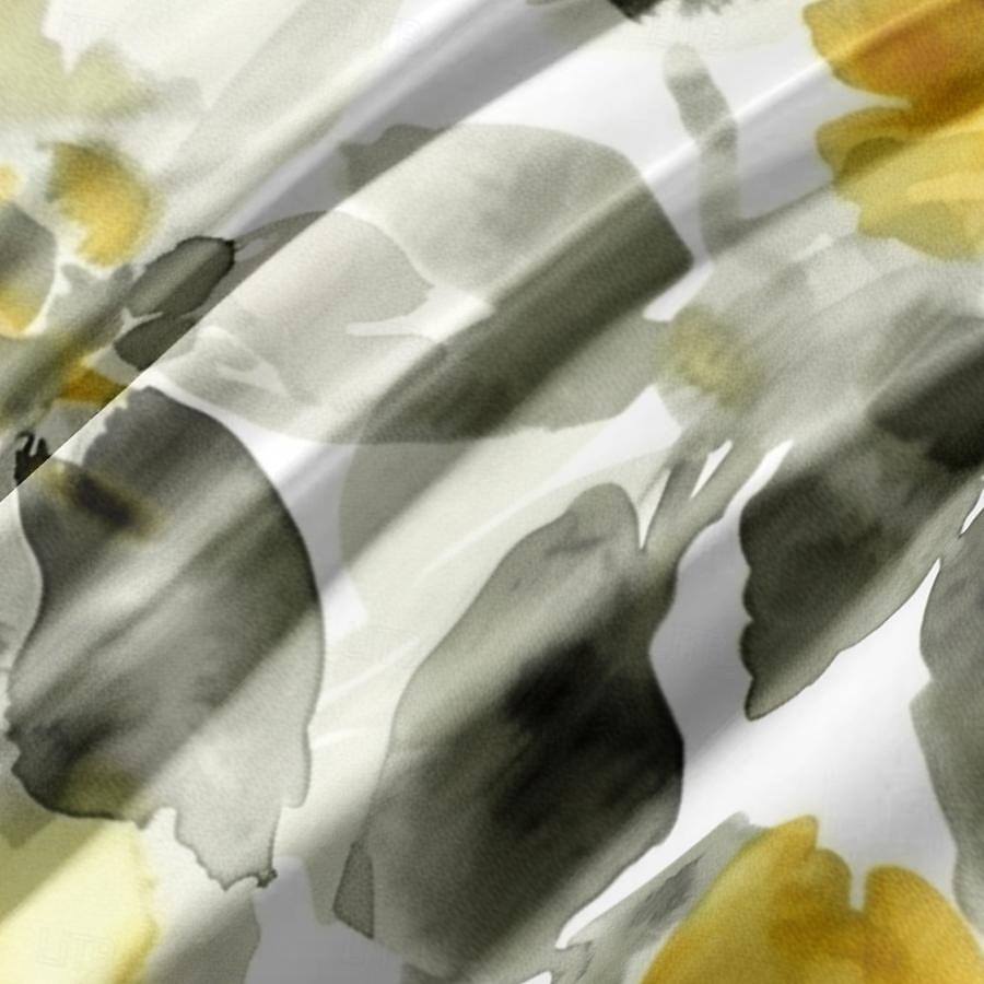 Yellow Floral 3-Piece Duvet Set for Summer Soft Skin Friendly Long Lasting 1 Duvet Cover 2 Pillowcases 2025 - $30.99 –P13