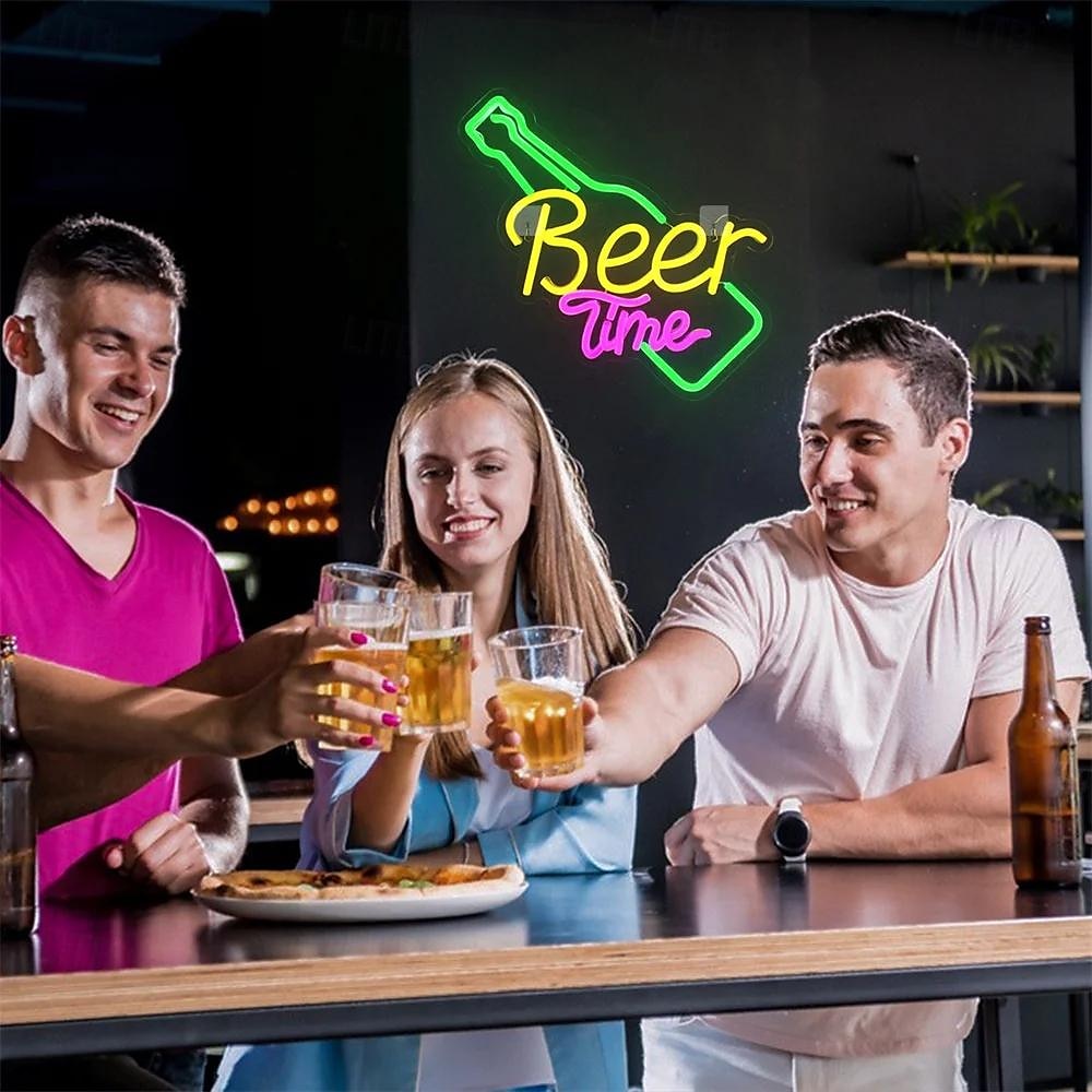 oktoberfest olutaika led valovalo kauppa baari ravintola hotelli koristevalo neon makuuhuone seinä keittiö henkilökohtainen sisustus yövalo usb 1kpl 2025 - $46.99 –P3