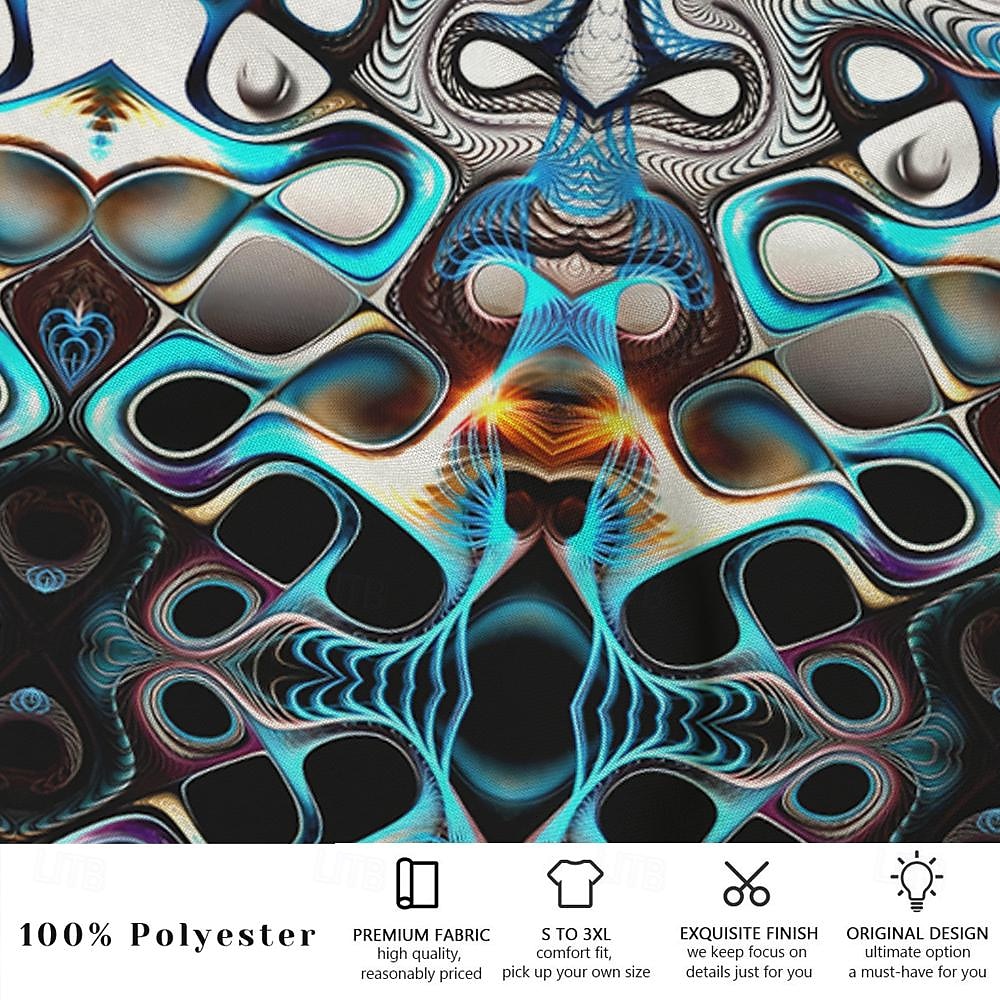 Miesten 3D Print Geometrinen printti Uimahousut Uimashortsit Surffishortsit Keskivyötärö Muoti Suunnittelija Surffaus Pyhäpäivä Hiekkaranta Kurenauha Tasku Joustava vyötärö Suunnittelija Vaatetus 2025 - $19.99 –P5