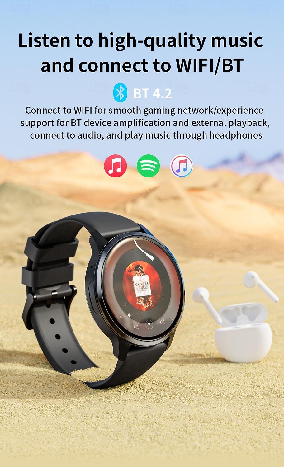 LOKMAT APPLLP 2 Умные часы 1.508 дюймовый Смарт-часы-телефон 3G 4G Bluetooth Педометр Напоминание о звонке Датчик для отслеживания сна Совместим с Ноль Женский Мужчины GPS 2025 - $121.99 –P11
