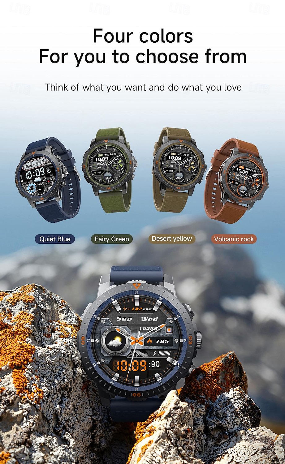 696 LC313 Εξυπνο ρολόι 1.43 inch Έξυπνο ρολόι Bluetooth ΗΚΓ + PPG Βηματόμετρο Υπενθύμιση Κλήσης Συμβατό με Android iOS Γυναικεία Άντρες Κλήσεις Hands-Free Υπενθύμιση Μηνύματος IP 67 Θήκη ρολογιού 46mm 2025 - $62.99 –P14