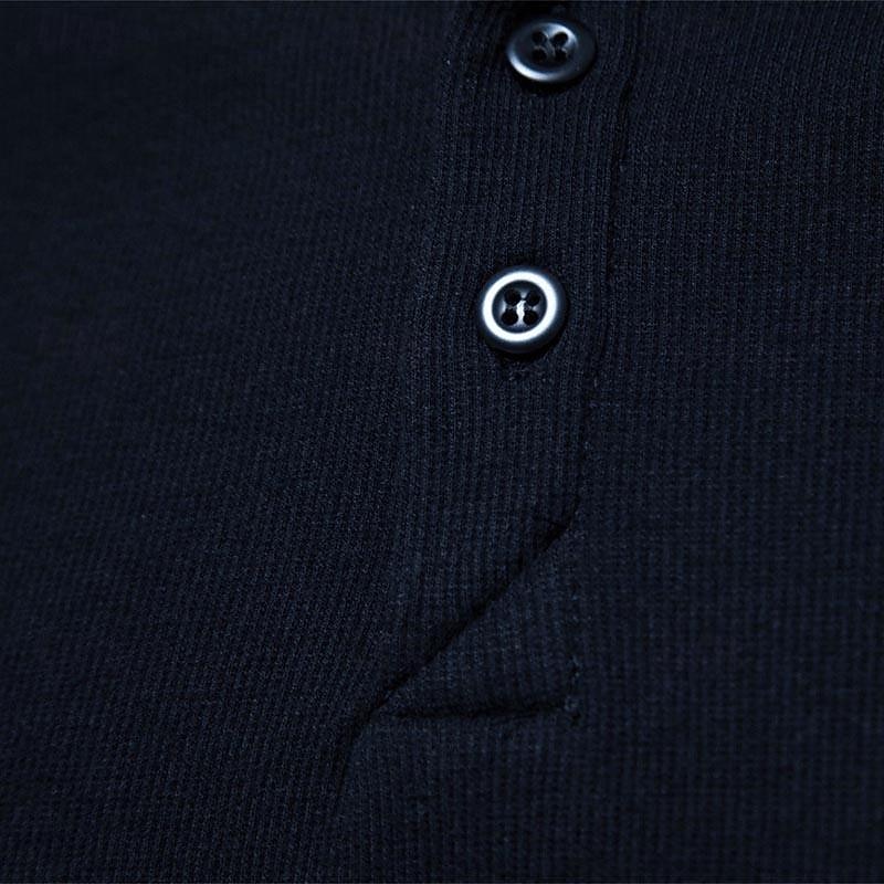 Pánské Tričko s knoflíkem Tričko Tričko Henley Trička Krátký rukáv Henley Jaro léto Bez vzoru Pit Strip Módní Designové Základní Dovolená ulice Jdeme ven Černá Bílá Námořnická modř Top tričko pro muže 2025 - $20.99 –P19