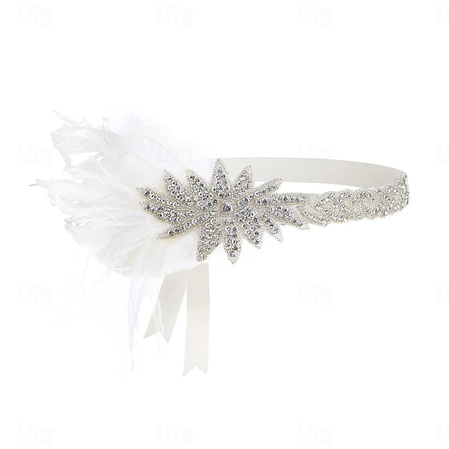 1920-as évek A nagy Gatsby Flapper fejpánt A nagy Gatsby Esküvői Vendég Gallér nélküli Jelmez Női Mindszentek napja Farsang Álarcos mulatság Parti Álarcos mulatság Esküvői fogadás Felnőttek Hajszalag 2025 - $17.99 –P10