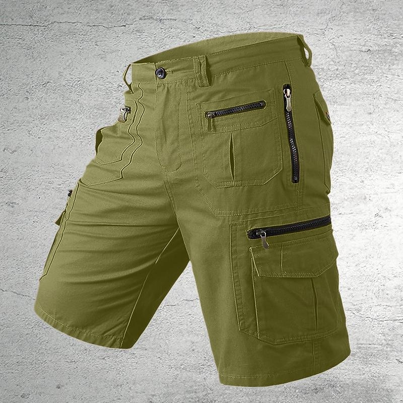 Homens Shorts táticos Bermuda Cargo Calção Shorts de Trilha Botões Bolso multi Tecido Vestível Curto Ao ar livre Diário Acampar e Caminhar Moda Clássico Preto Verde Claro de 2025 por $31.99 –P11