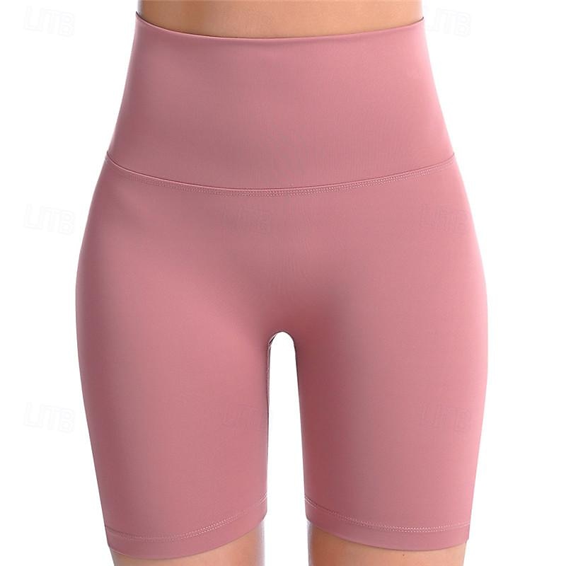 Women's Gym Shorts Yoga Shorts Workout Shorts Multiple Pockets High Waist Yoga Gym Workout Pilates Shorts Black Pink Army Green Sports Activewear Stretchy Slim 2025 - $16.49 –P11