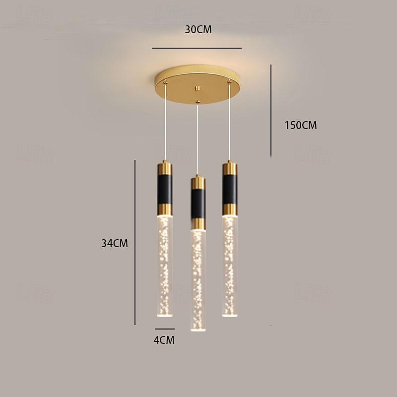 lampada a sospensione a led dimmerabile 35/84/50cm 3//5/8/10/12/15/18-luce lampadari di cristallo ingresso incasso plafoniera design cluster soggiorno bancone bar 85-265v dimmerabile solo con del 2025 a $168.99 –P1