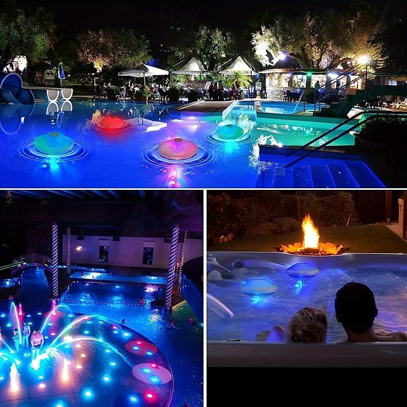 1pc LED Color Changing Floating Pool Lights, Waterproof Matte Finish Swimming Pool Light Float with 7 Modes Lighting Underwater Waterproof Floating Pond Light for Disco Pool Pond Fountain 2025 - $19.99 –P9