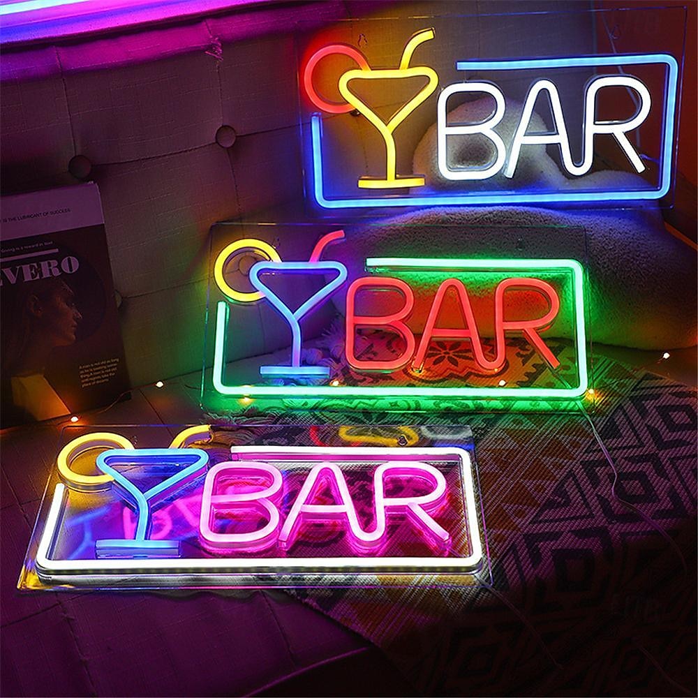 oktoberfest bar led νέον φωτεινό κοκτέιλ δημιουργικό σχέδιο λογότυπο usb powered led φώτα διακόσμηση πάρτι για το σπίτι μπαρ κλαμπ υπνοδωμάτιο usb κρεμαστό φωτιστικό τοίχου 1 τμχ 2025 - $64.99 –P1
