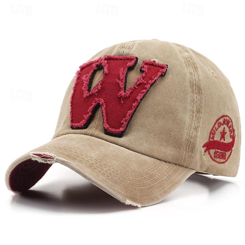 Bărbați Șapcă de baseball Palarie de soare Căciulă de camioner Negru Kaki 100% bumbac Brodat Modă Casual Stradă Zilnic Peteci Scrisă Ajustabile Cremă Cu Protecție Solară Respirabil 2025 - $7.99 –P5