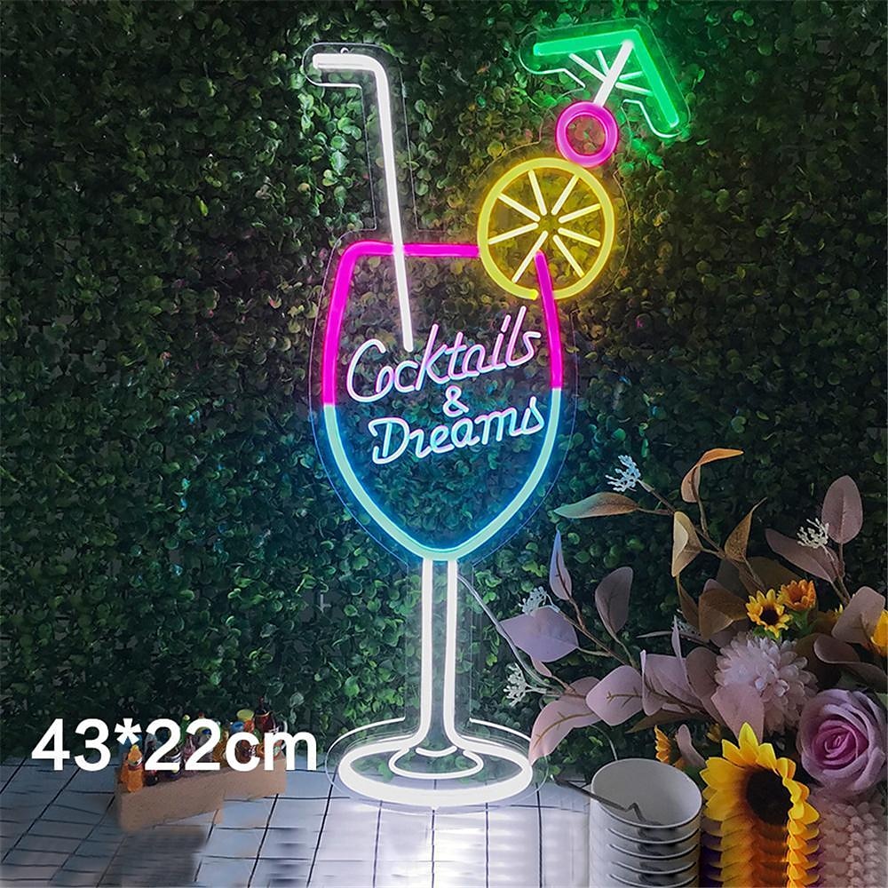 oktoberfest øl usb led neonlys, led ølskilt barklubb akryl neonlys hotellbar kafé bursdagsfest ungdomsrom veggdekorasjonslys logo 1stk 2025 - $89.99 –P2