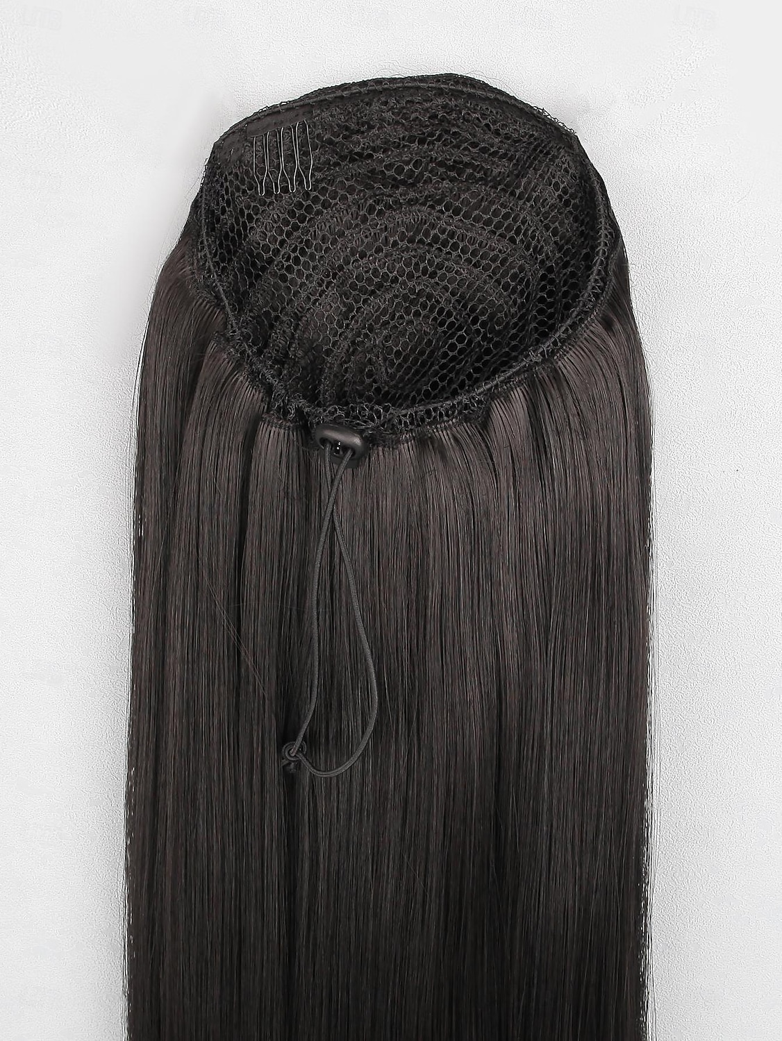 Com Cordão Rabos-de-Cavalo Ajustável / corda trançada Cabelo Sintético Pedaço de cabelo Alongamento Liso 26 polegadas Roupa Diária de 2026 por $9.99 –P5