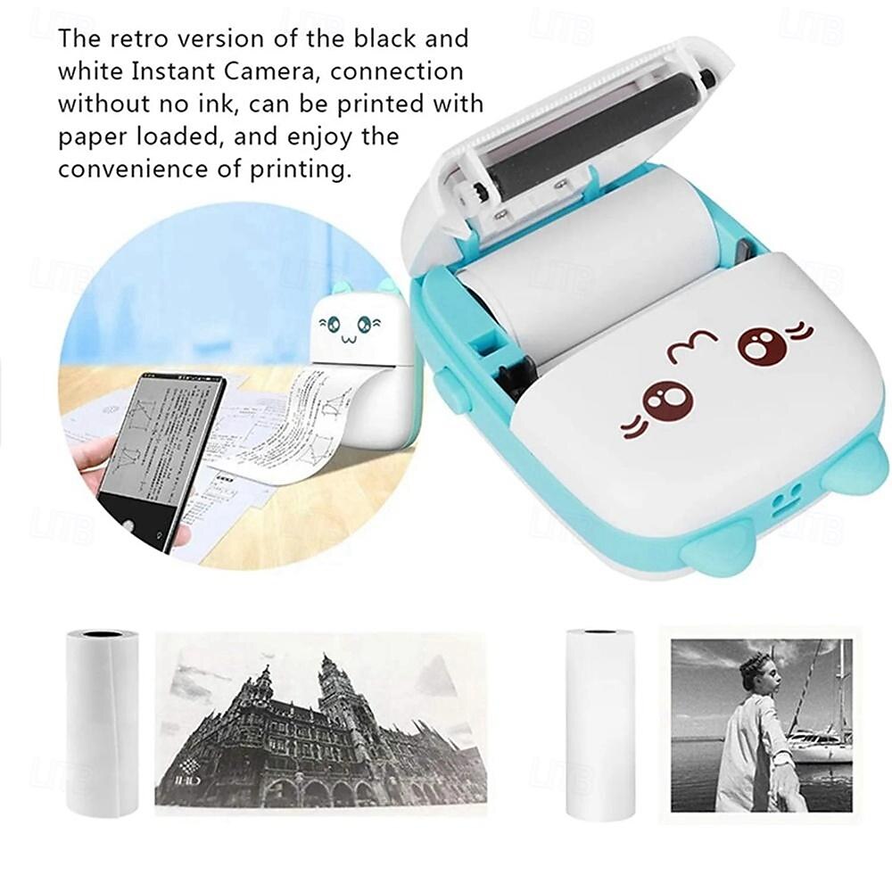 Mini Portable Pocket Mobile Thermal Printer Smart Inkless Printing Stickers Label Photo Wireless Bluetooth Printer 2025 - $33.99 –P7