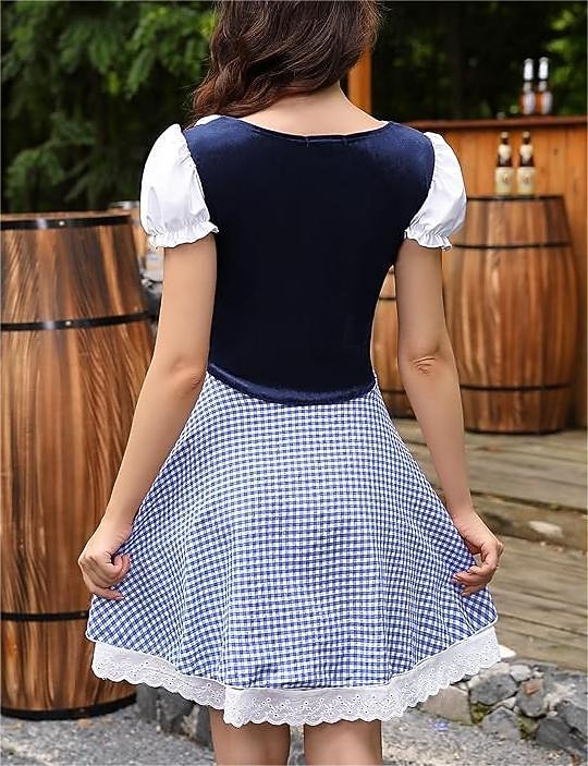 Oktoberfest Klänningar Dirndl Bayersk Hembiträde Tyska München Ängar Dam Traditionell stil tyg 2026 - $37.99 –P15