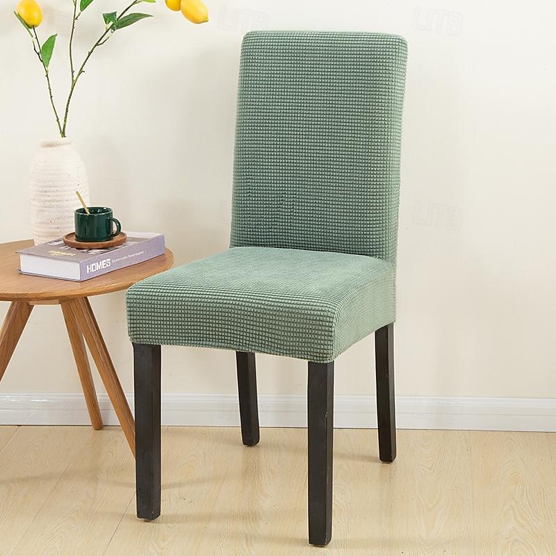 capa de cadeira de jantar resistente à água tecido de lã polar para capa de cadeira de sala de jantar capas elásticas capas de assento de cadeira de 2025 por $20.99 –P14