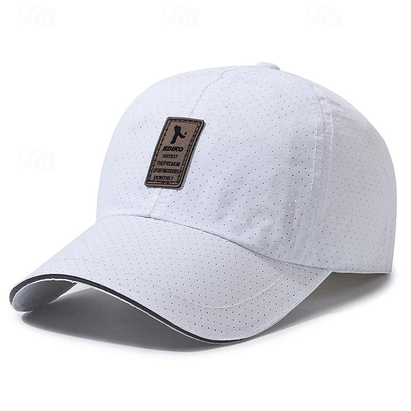 Herren Cap Basecap Sonnenhut Kappe Schwarz Weiß Polyester Modisch Brautkleider schlicht Strasse Täglich Buchstabe Einstellbar Sonnenschutz Atmungsaktiv 2025 - $5.49 –P1