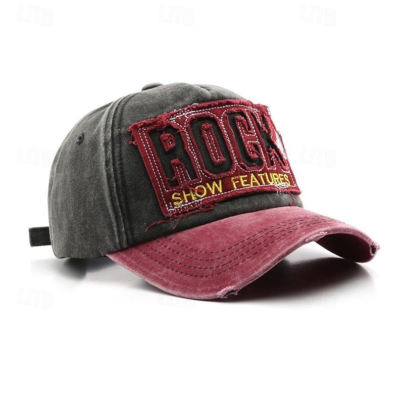 Herren Cap Basecap Sonnenhut Kappe Schwarz Kaki Baumwolle Bestickt Modisch Brautkleider schlicht Strasse Täglich Buchstabe Einstellbar Sonnenschutz Atmungsaktiv 2025 - $8.49 –P6