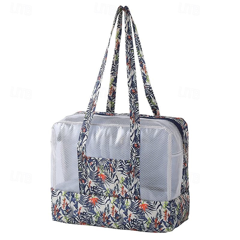 Neceser impermeable para playa, natación, gimnasio, separación húmeda/seca, bolsa de ropa para baño y ducha para almacenamiento seco y húmedo 2025 - $12.99 –P5