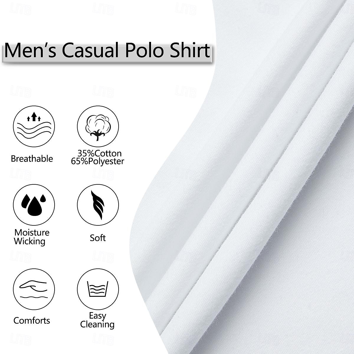 Herren Sport-Poloshirts Golfshirt Lässig Sportoberteile Gerippter Polokragen Kurzarm Mode Basic Einfarbig Patchwork Sommer Normale Passform Schwarz Weiß Rote Blau Grün Sport-Poloshirts 2026 - $21.99 –P1