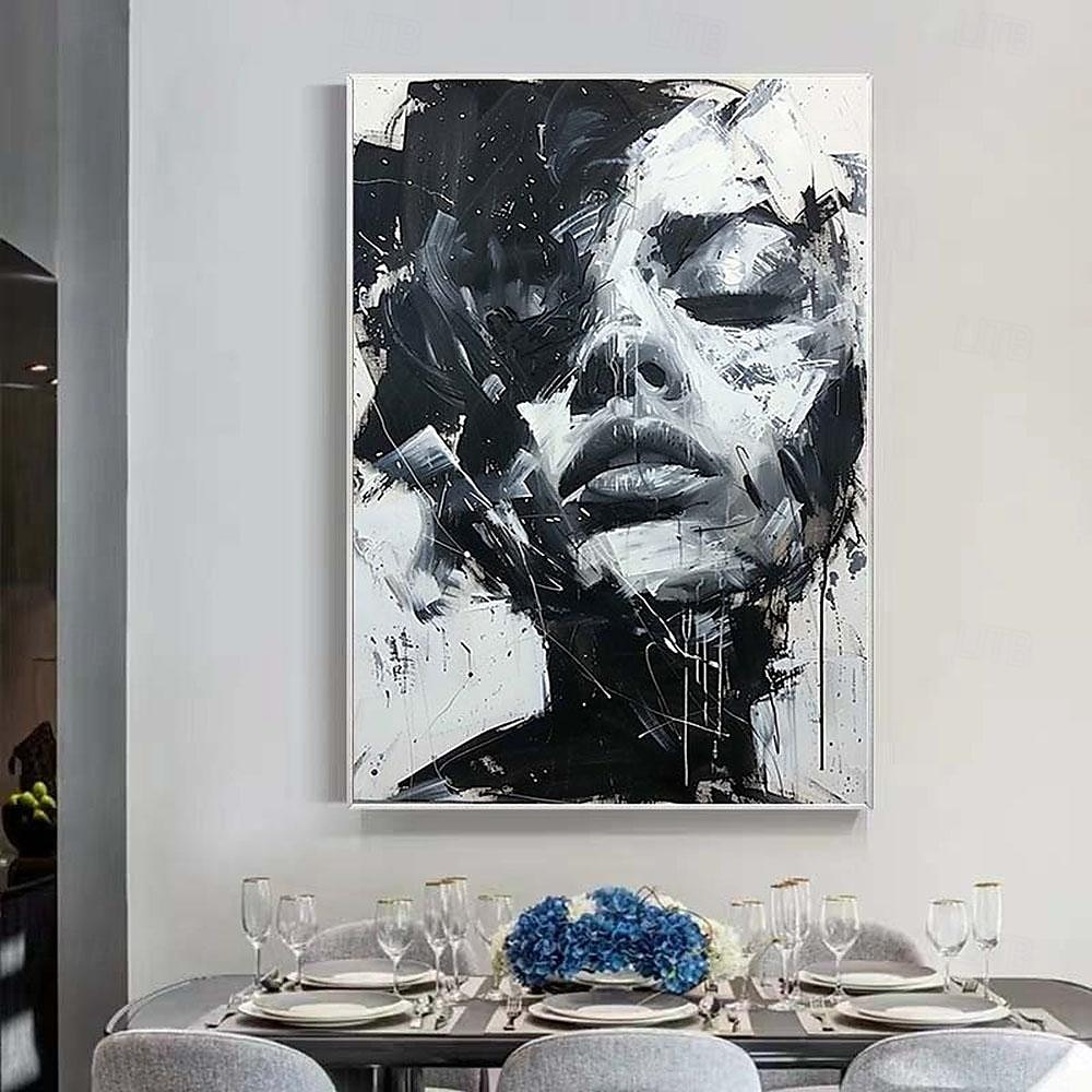 abstrakte Dame Malerei handgemalte Frau Gesicht Ölgemälde Kunstwerk Frau Leinwand Dekor handgemalte Wandkunst Frau Meer Sturm Leinwand Ölgemälde Kunst gesichtslose Porträt Malerei nackt Ölgemälde 2025 - $125.99 –P14