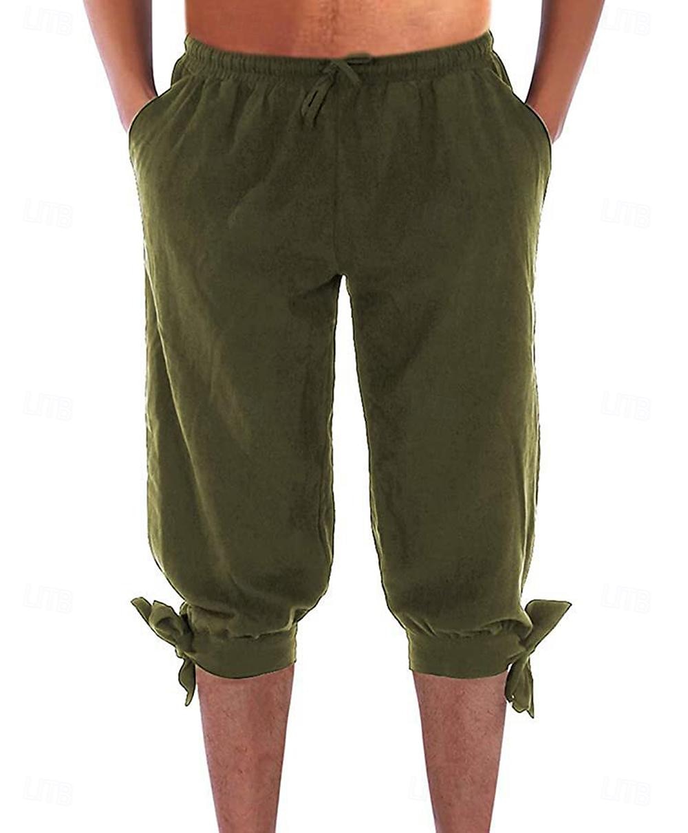 Retro Vintage Medieval 17th Century Masquerade Pirate Pants Viking Solid Color Fancy Dress Men's Pirate Fantasy Masquerade Party / Evening Adults' Pants 2026 - $21.99 –P7
