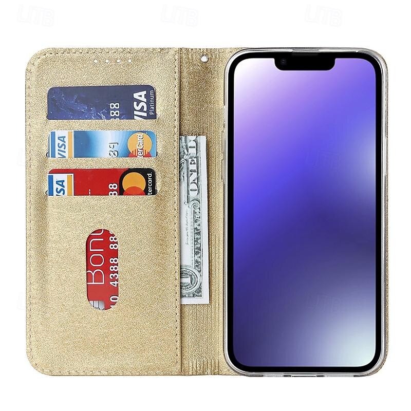 telefone Capinha Para iPhone 16 iPhone 15 Pro Max iPhone 14 13 12 11 Pro Max Plus Mini SE Capa traseira Capa para Cartão Wallet com pulseira Pata de Apoio Slot para cartão Retro TPU Couro PU de 2025 por $18.99 –P14