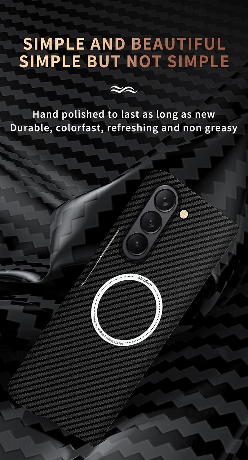 Phone Case For Samsung Galaxy Z Fold 6 Z Fold 5 Z Fold 4 Z Fold 3 Z Fold 2 Back Cover Support Wireless Charging Shockproof PC 2025 - $26.99 –P3