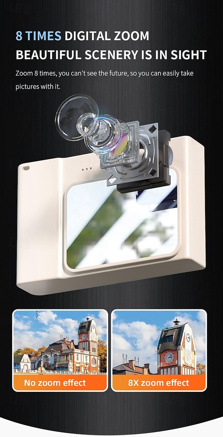 2025年 新しい学生用カメラ レトロ CCD カード マシン エントリーレベルの SLR カメラ 4K 高ピクセル デュアル カメラ フィルライト  コレクション – $39.99 –P5