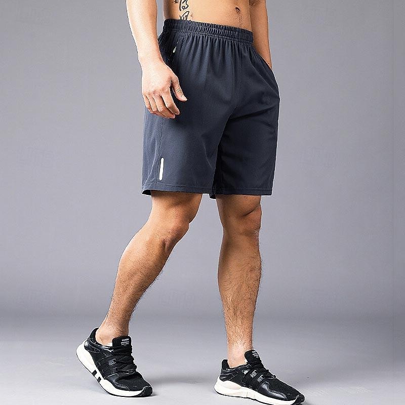 Men's Athletic Shorts Active Shorts Shorts Running Shorts Casual Shorts Pocket Drawstring Elastic Waist Plain Comfort Short Sports Outdoor Daily Going out Fashion Casual Black Blue Micro-elastic 2026 - $10.99 –P6