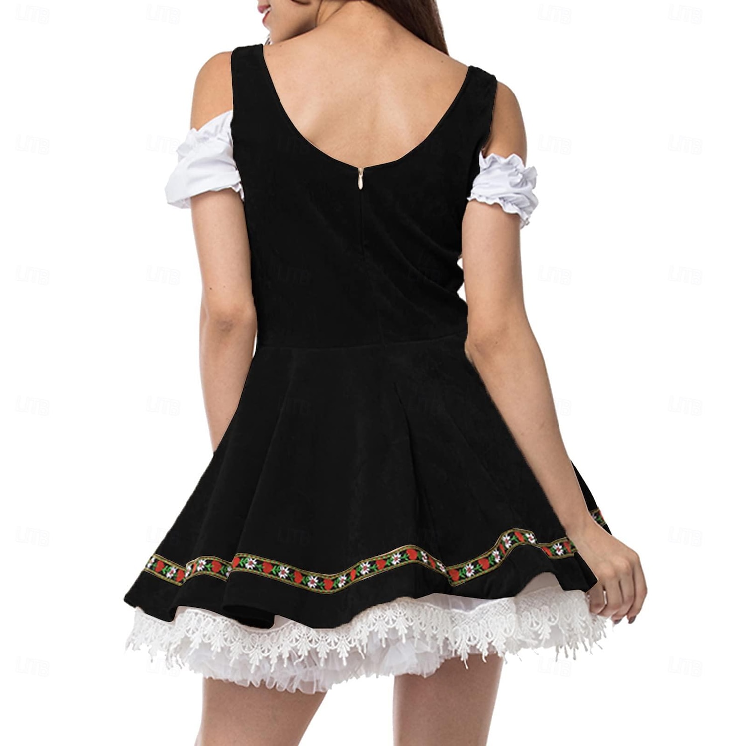 grande taille costume d'oktoberfest robe de bière dirndl trachtenkleider tenues de femme de chambre allemand munich wiesn femmes style traditionnel chemise en tissu tablier de 2026 ? $37.99 –P2