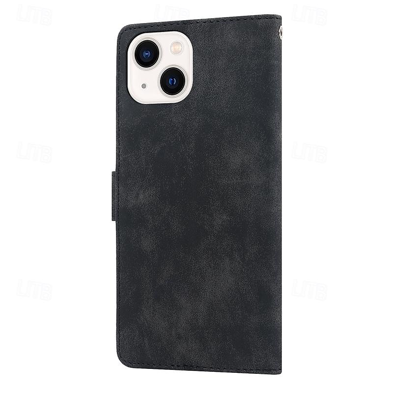 Phone Case For iPhone 15 Pro Max iPhone 14 13 12 11 Pro Max Plus Mini SE Wallet Case with Wrist Strap Kickstand Card Slot Retro TPU PU Leather 2025 - $18.99 –P4