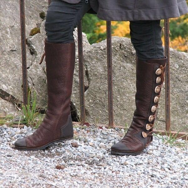 Středověké Renesanční Boty Ren Faire Viking Křižák Dámské Pirát Steampunk předvečer Všech svatých Karneval Plesová maškaráda Večírek LARP Ren Faire Dospělé Boty 2025 - $46.99 –P5