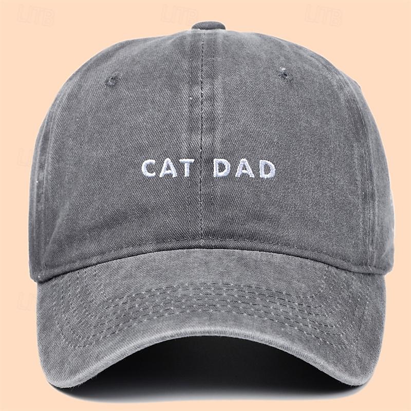 Herr Basebollkeps Solhatt Trucker Hat Svart Vin Bomull Broderad Mode Ledigt Gata Dagligen Bokstav Justerbara Solskyddskräm Andningsfunktion 2025 - $8.99 –P4