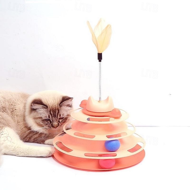 Balle Jouet à Plumes Jouet interactif Les tunnels Jouet de grincement avec Durable Automatique Exercice pour animaux de compagnie Relâcher la pression Dressage d'animaux pour Chat Intérieur Jeu de 2025 ? $15.49 –P4
