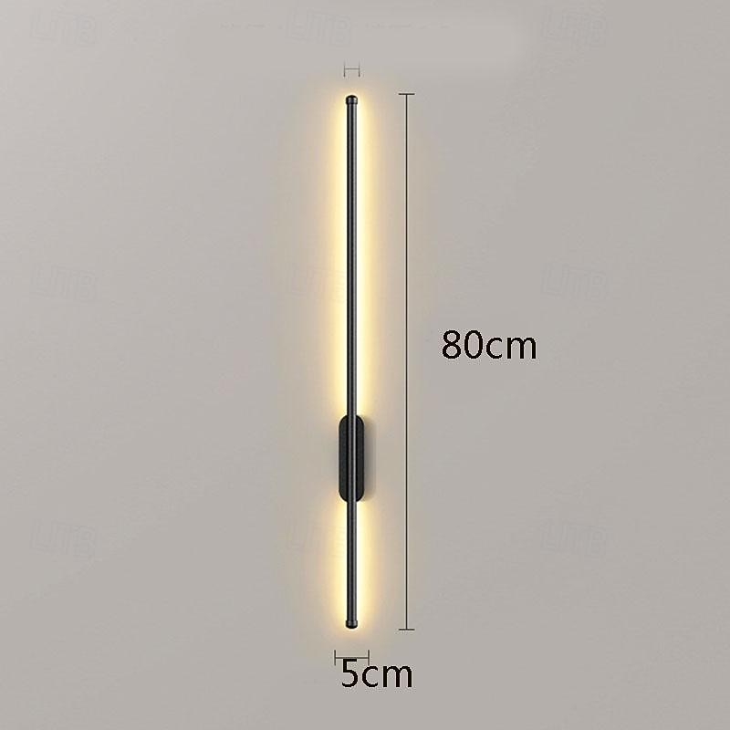 LED Indoor Wall Lights Warm White Modern Minimalist Linear Metal Sconce for Living Room Bedroom 110-240V 80cm Single Head Long Tube 2026 - $91.99 –P2