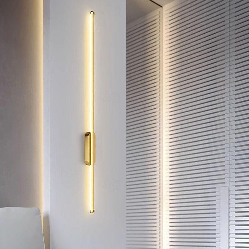 LED Indoor Wall Lights Warm White Modern Minimalist Linear Metal Sconce for Living Room Bedroom 110-240V 80cm Single Head Long Tube 2026 - $91.99 –P1