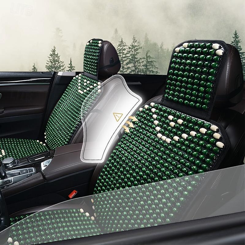 FYAUTOPER Summer car cushion wood beads breathable cool pad big truck cushion summer general anti-slip seat cushion heat dissipation 2025 - $38.99 –P4