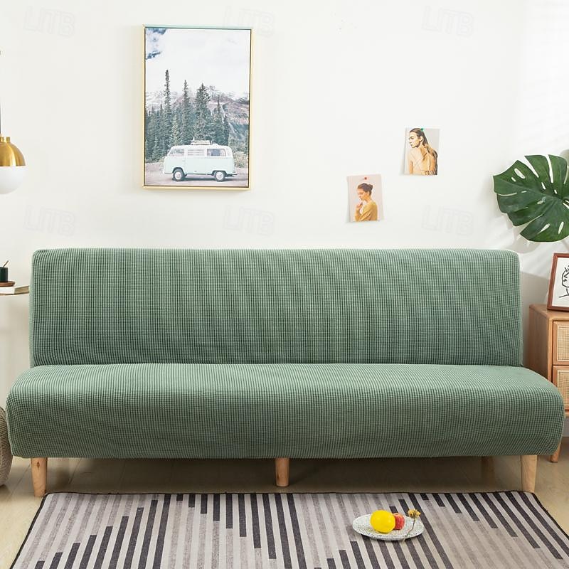 Jacquardstoff, Sofabezug ohne Armlehne, 3 verschiedene Größen, Sofa-Dekor-Schonbezüge aus Maissamt, Stretch-Schutz, elastischer Bankbezug 2026