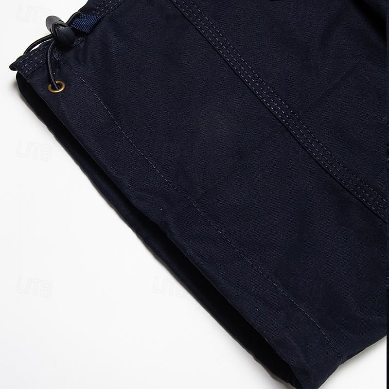 Hombre Pantalón Corto Cargo Pantalón corto Pantalones cortos casuales Shorts para senderismo Bolsillo con cremallera Cordón de la pierna Plano Comodidad Transpirable Medio corto Exterior Diario Noche 2026 - $29.99 –P8