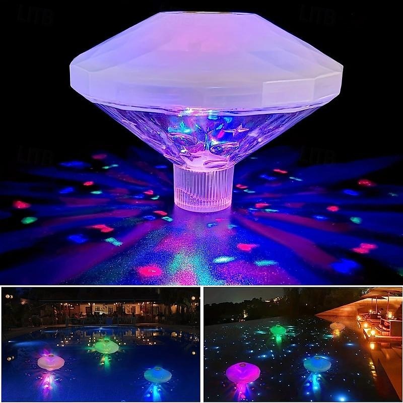 1pc LED Color Changing Floating Pool Lights, Waterproof Matte Finish Swimming Pool Light Float with 7 Modes Lighting Underwater Waterproof Floating Pond Light for Disco Pool Pond Fountain 2025 - $19.99 –P10