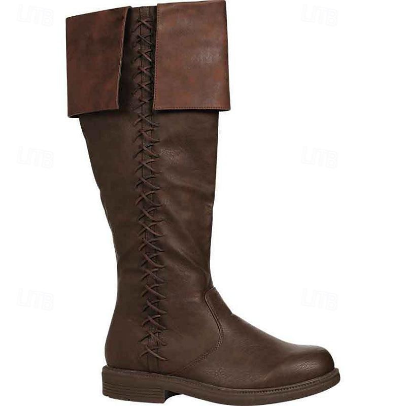 Středověké Renesanční Boty Ploché jazzové boty Ren Faire Viking Křižák Pánské Unisex Pirát Steampunk předvečer Všech svatých Karneval Plesová maškaráda Večírek LARP Ren Faire Dospělé Boty 2025 - $58.99 –P3