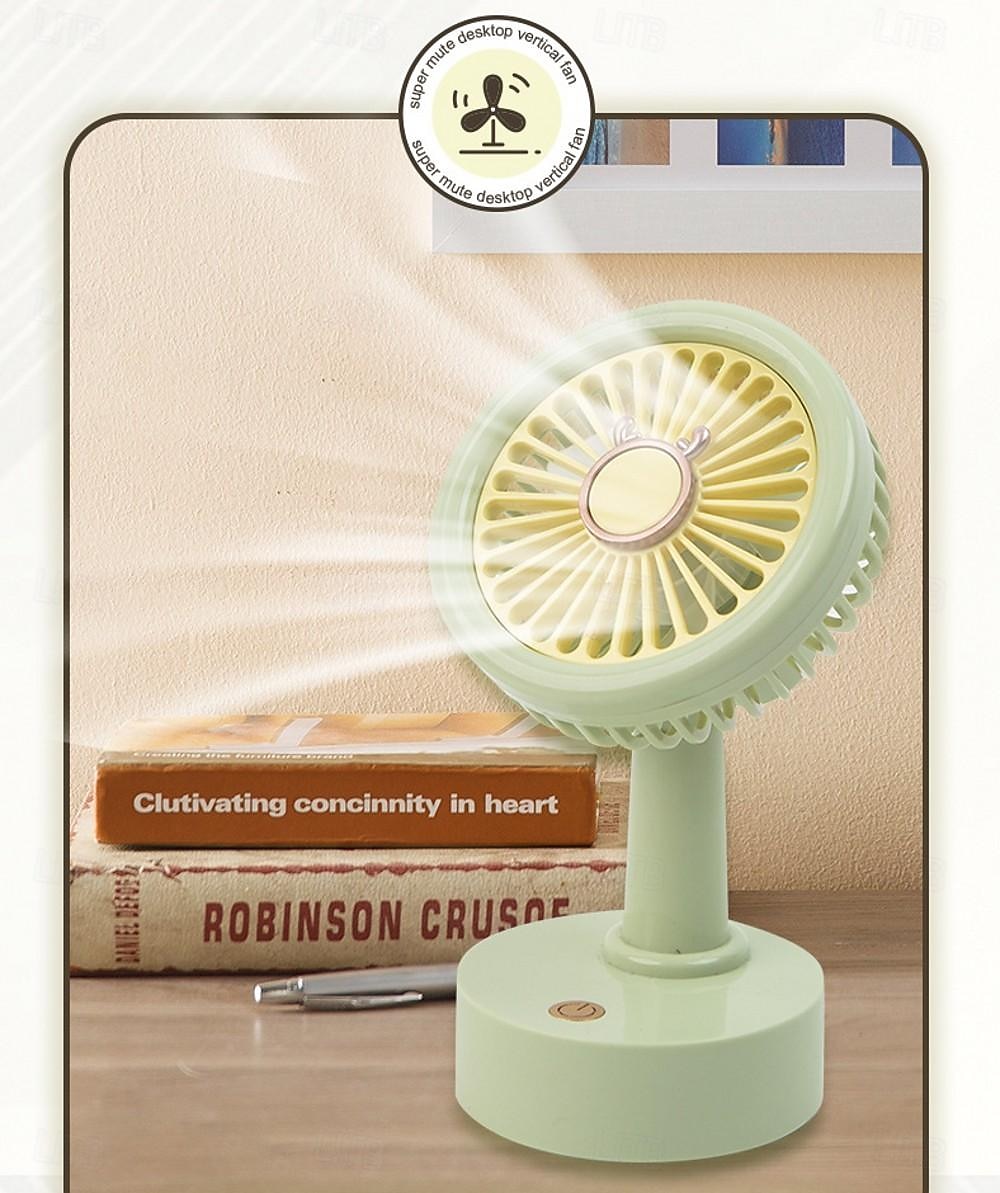 Mini Desktop Fan - Portable, Convenient Three-Speed Cooling Fan, Powerful Rechargeable Fan for Students, Home, Office, and Outdoor Use 2025 - $12.49 –P4