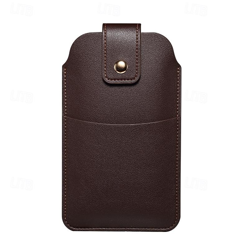 Funda con bucle para teléfono móvil para hombre, cinturón, bolso de cintura, accesorios, bolso de cuero pu, billetera para teléfono, cinturón vintage, funda protectora para teléfono móvil 2025 - $16.99 –P6