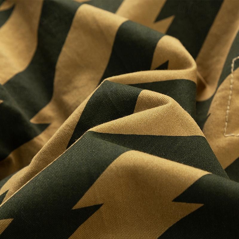 Herre Taktiske shorts Cargoshorts Shorts Knapper Multi lomme Stripe Anvendelig Knelengde utendørs Daglig Camping & Vandring Mote Klassisk Svart Militærgrønn 2025 - $35.99 –P15